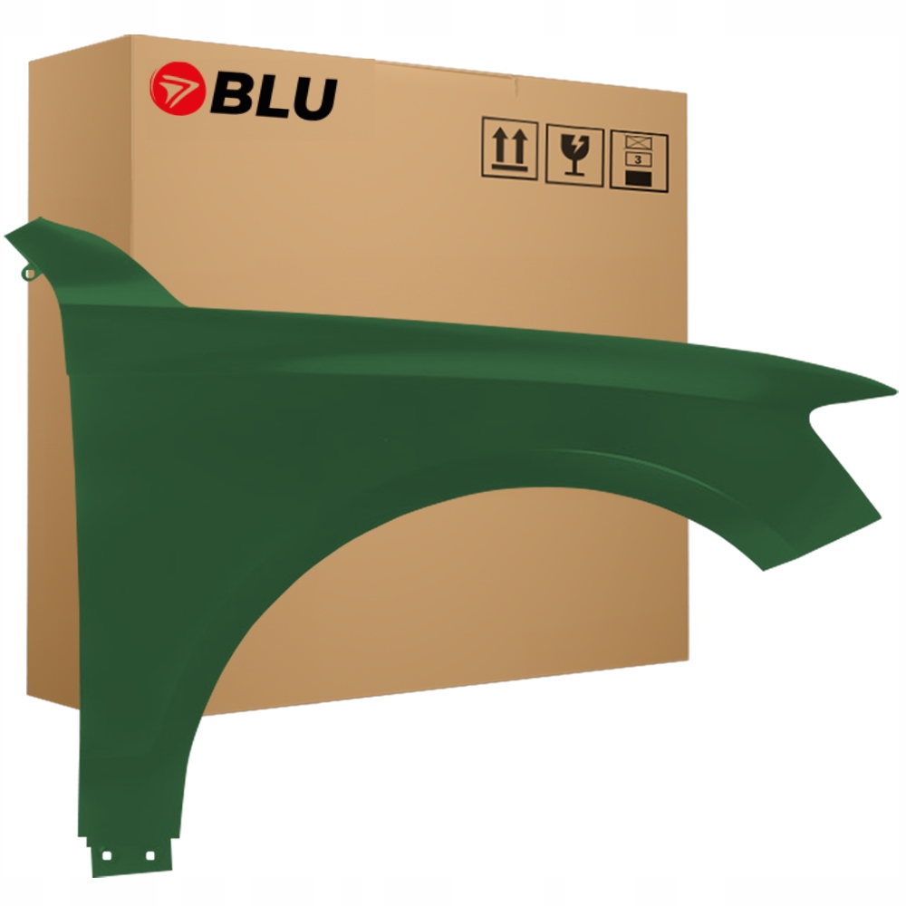 Blu Blatník Audi Q5 8R LX6S pravý zelený 08-16 přední pozink AzorenGrun