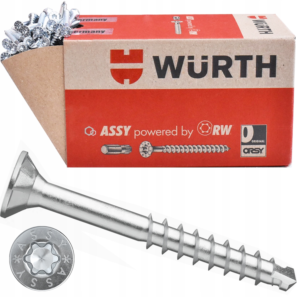 

Wkręty Assy Plus 4x60 Konfirmaty Wurth 250szt