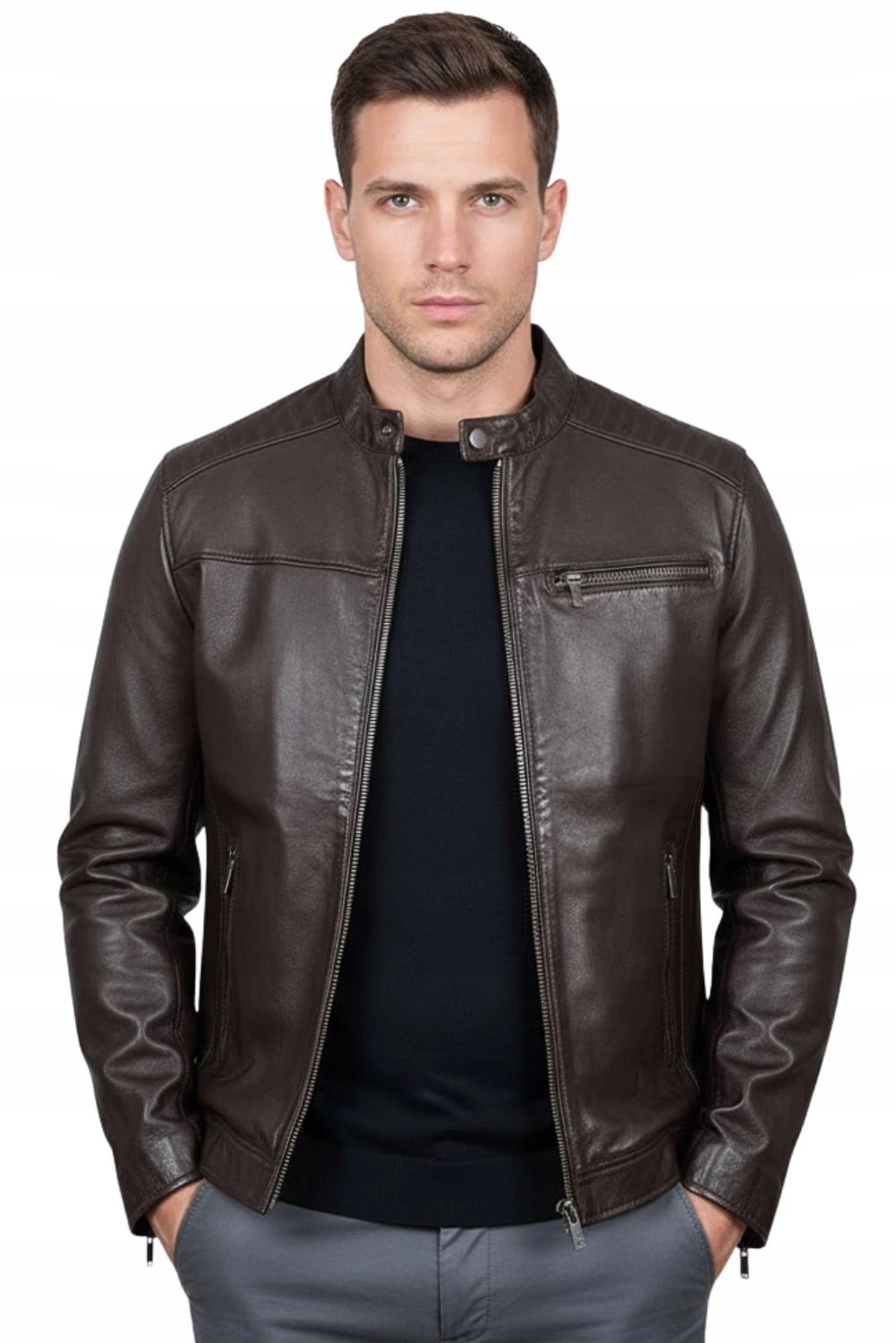 Lee Cooper Bomber pánská pilotní bunda Barva hnědá basile Velikost M