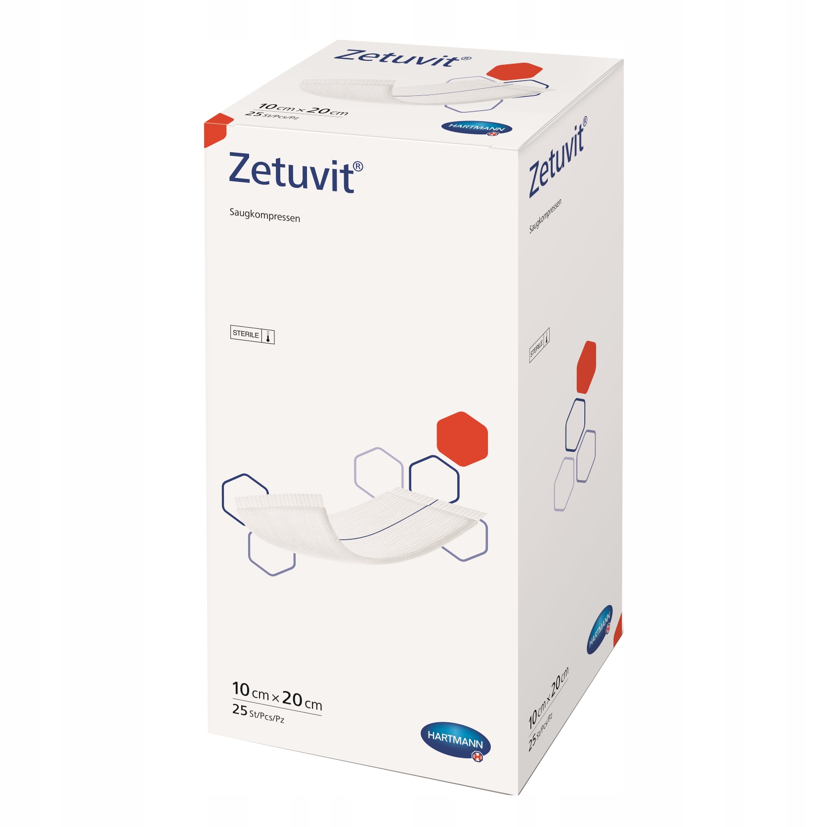 

Hartmann Zetuvit 10x20cm, 25szt. kompres jałowy