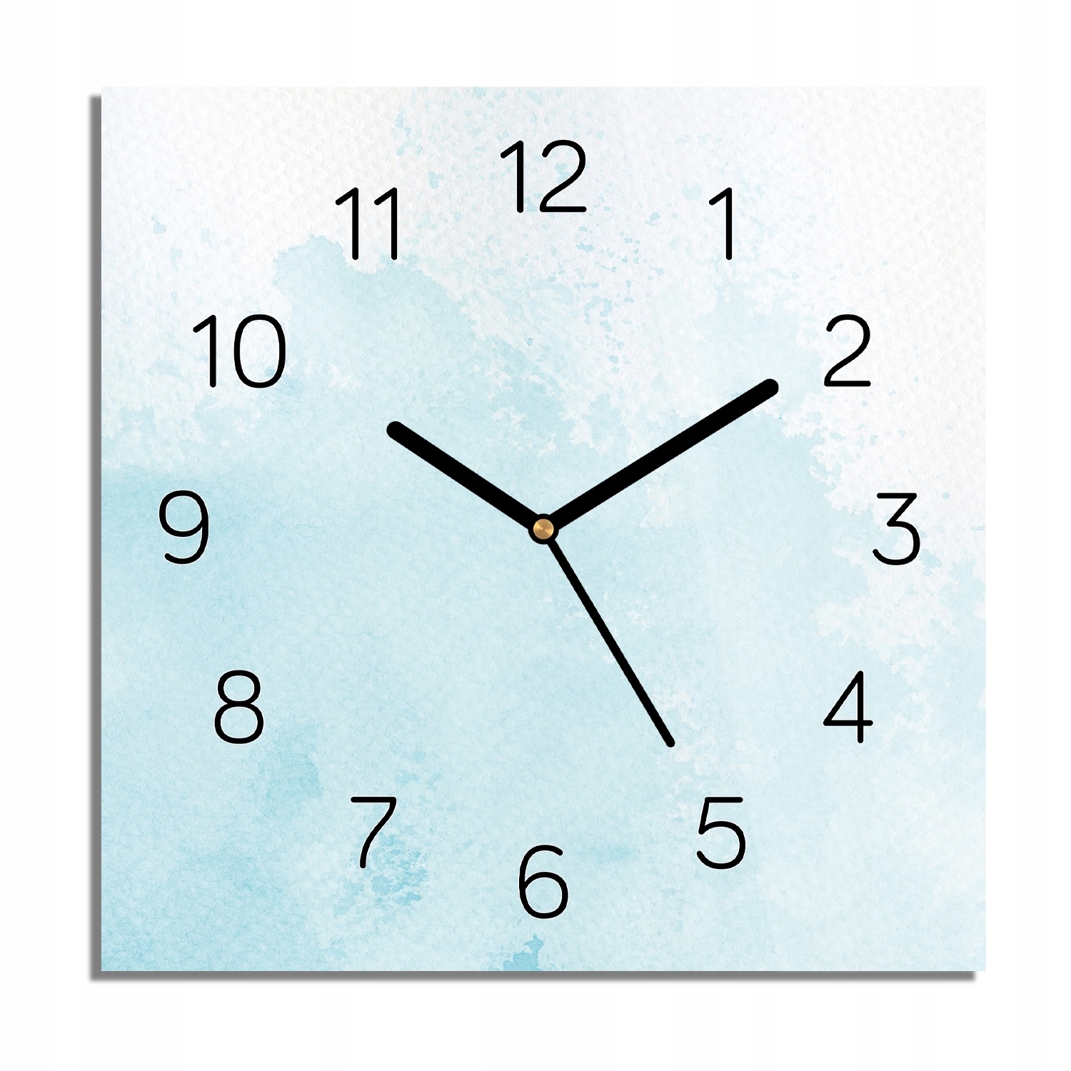 

Niebieskie tło zegar szklany do biura 30x30 z foto