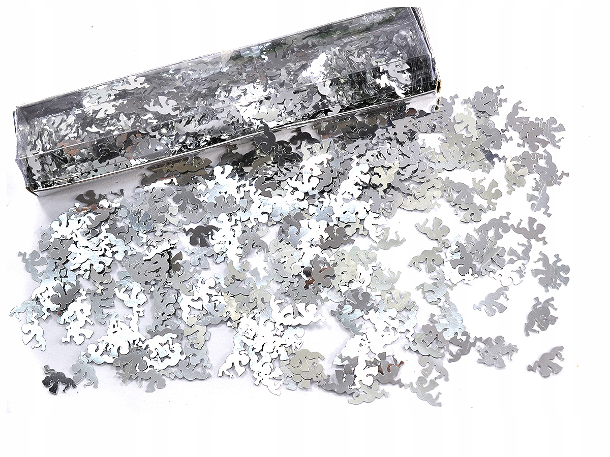 GWIAZDKI KONFETTI KOLOROWE METALIZOWANE ZESTAW