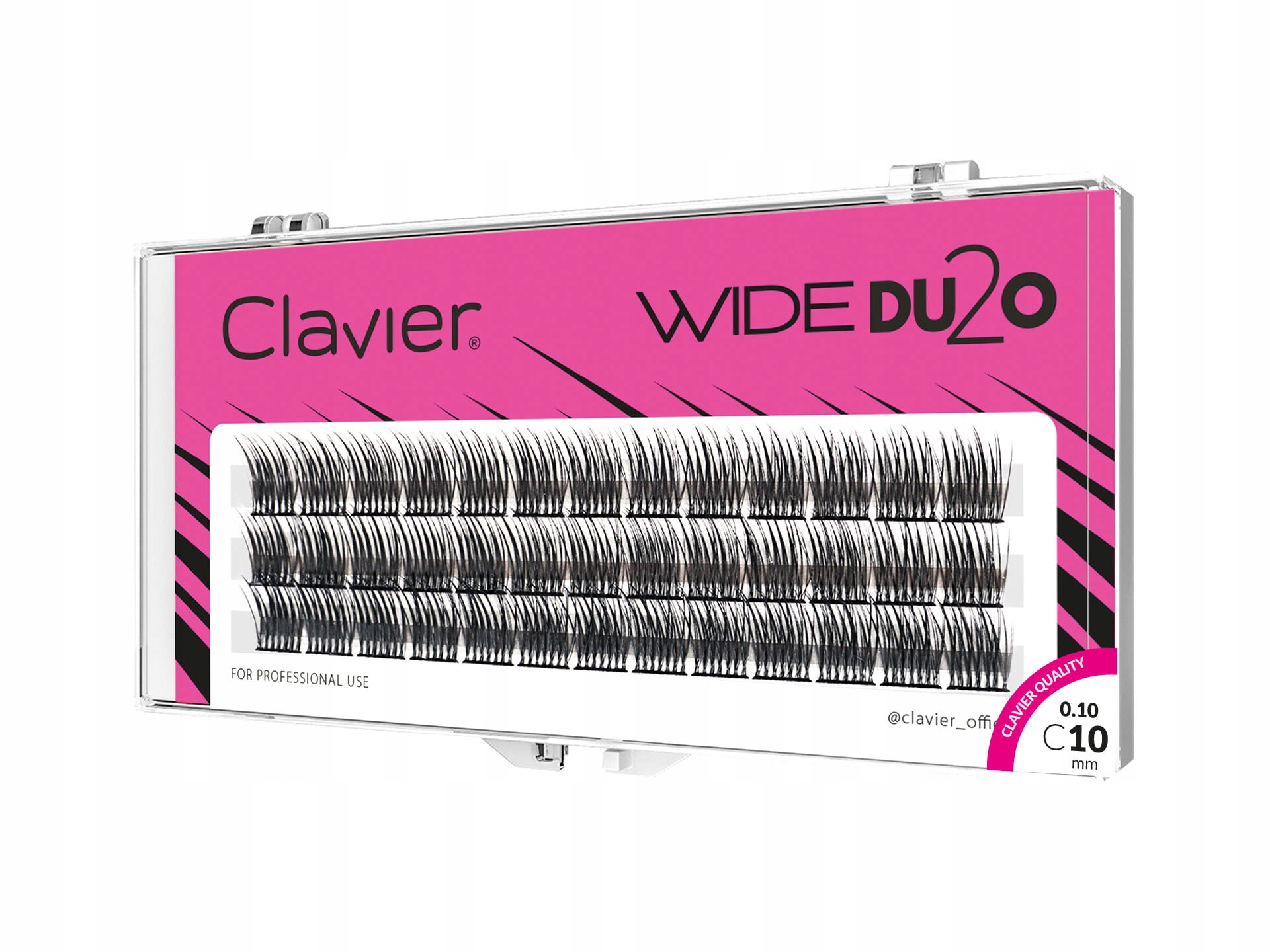 

Clavier Wide Du2o Kępki Rzęsy jedwabne 10mm