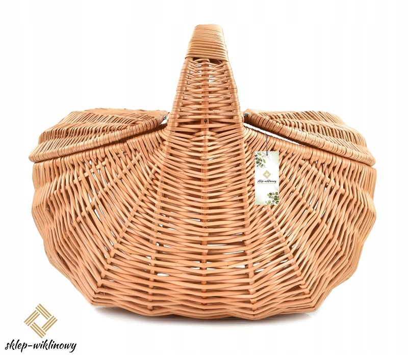 Piknikový koš Proutěný piknikový koš Na Nákupy dárek Velký