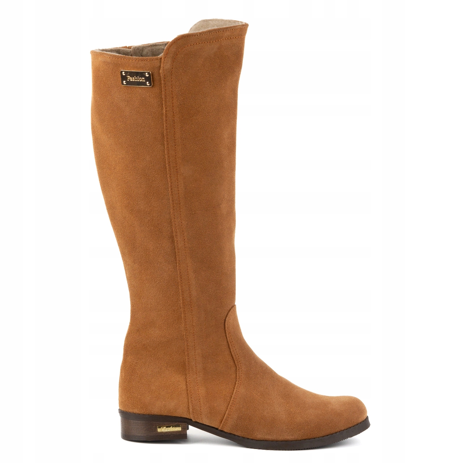 Dámské Zateplené Kozačky Klara Kožené, Červené, Velikost 37