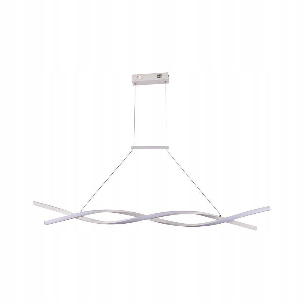 Závesná Led lampa dvojitá moderná biela podlhovastá 120 cm 4000K V-tac