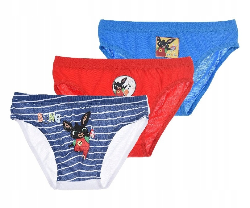 

3-pak majtek chłopięcych slip Bing 104/110