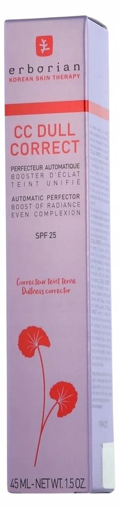 Erborian CC Dull Correct Spf 21-30 Krem tonujący rozjaśniający 45 ml