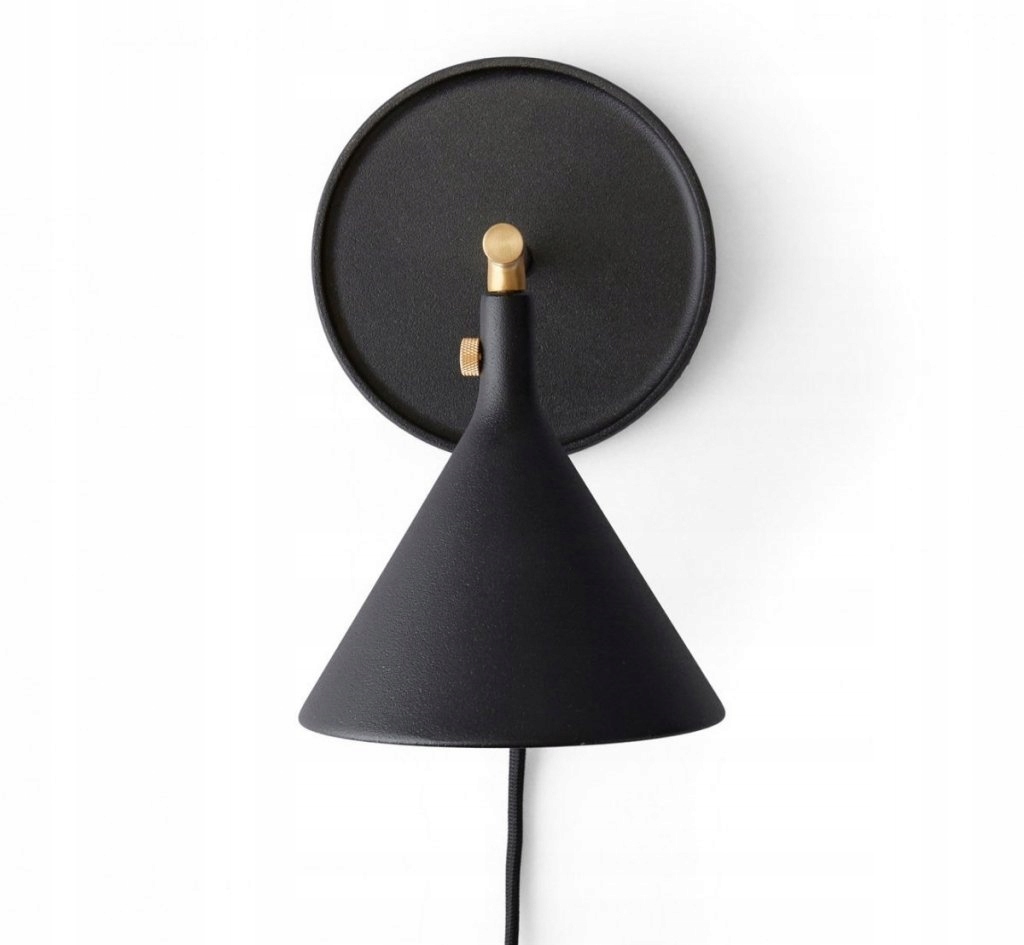 Menu Cast Snoce Nástenná lampa čierna mosadz