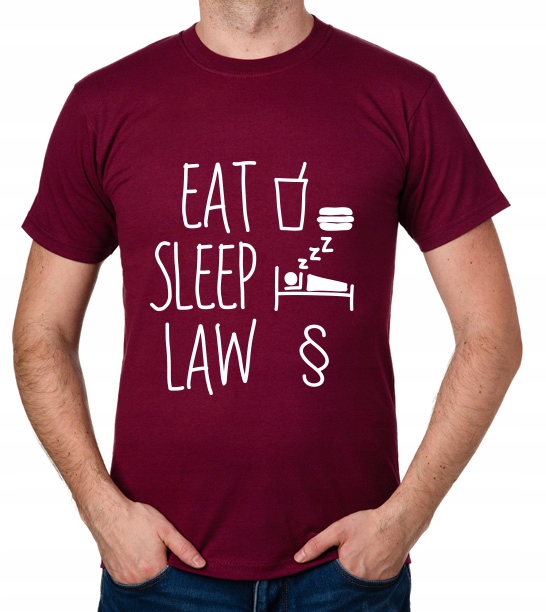 

koszulka Eat Sleep Law prezent