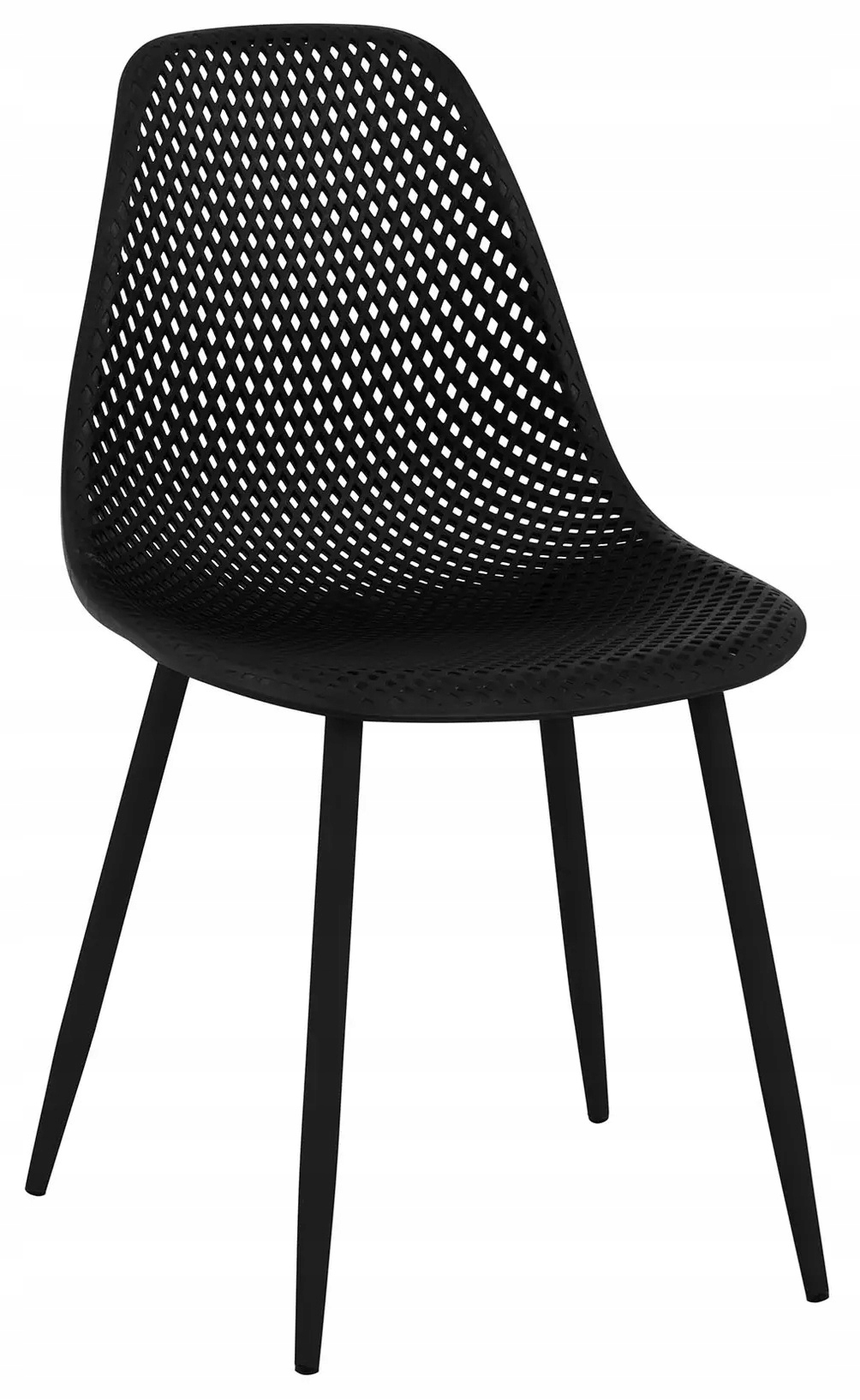 Zestaw krzeseł metalowych 4 czarne 150kg Fromm Starck STAR_SEAT_13 10260139