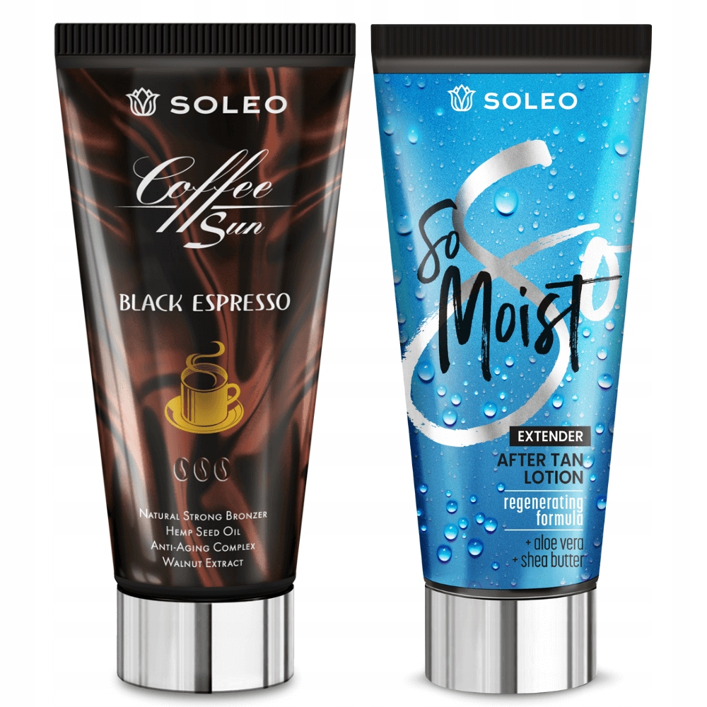 Soleo Black Espresso 150ml Mocny Bronzer Z Balsam Po Opalaniu 150m