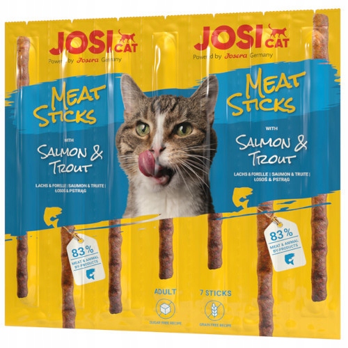 Levně 6X Josera JosiCat Masové Tyčinky Losos & Pstruh 35g