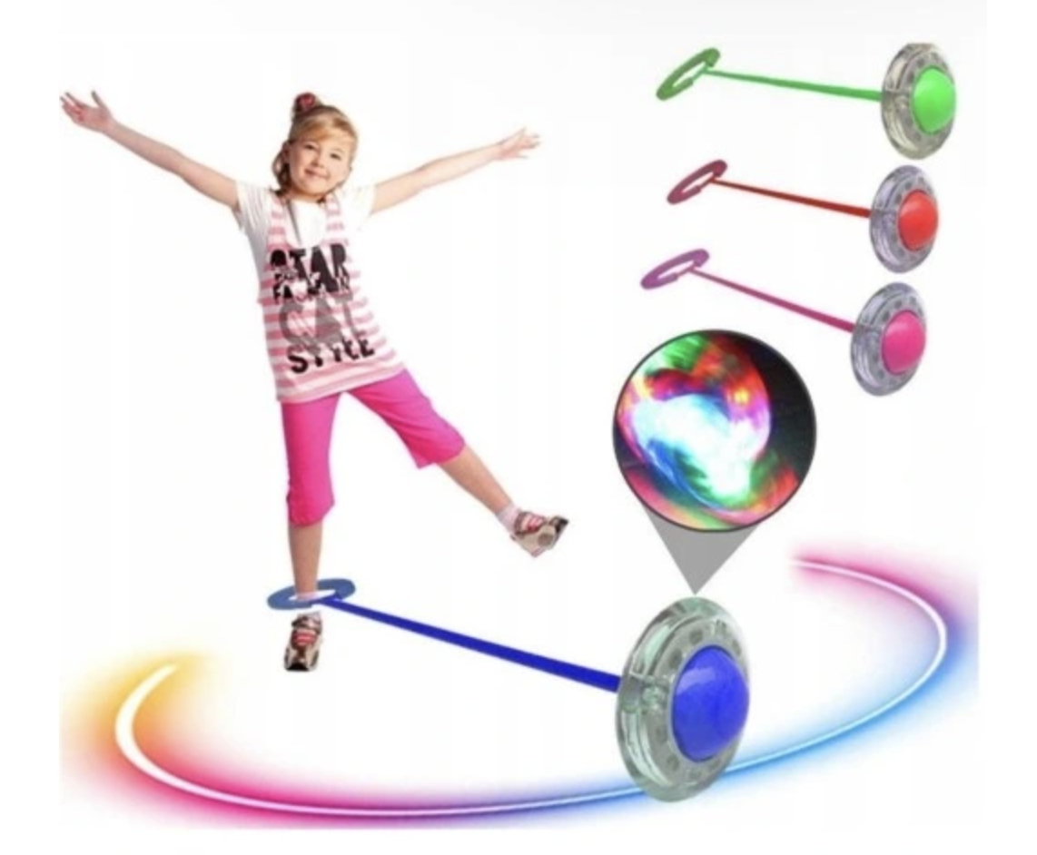 ŚWIECĄCA SKAKANKA LED NA NOGE HULA HOP SKIPPER HULAHOP ZABAWKA DLA DZIECI Marka bez marki