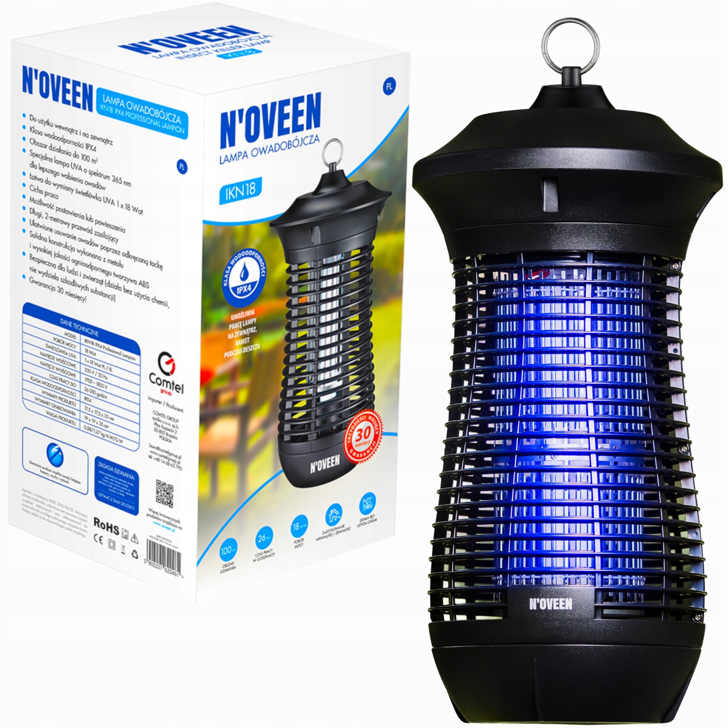 

Lampa Owadobójcza Na Komary Ćmy Muchy Owady