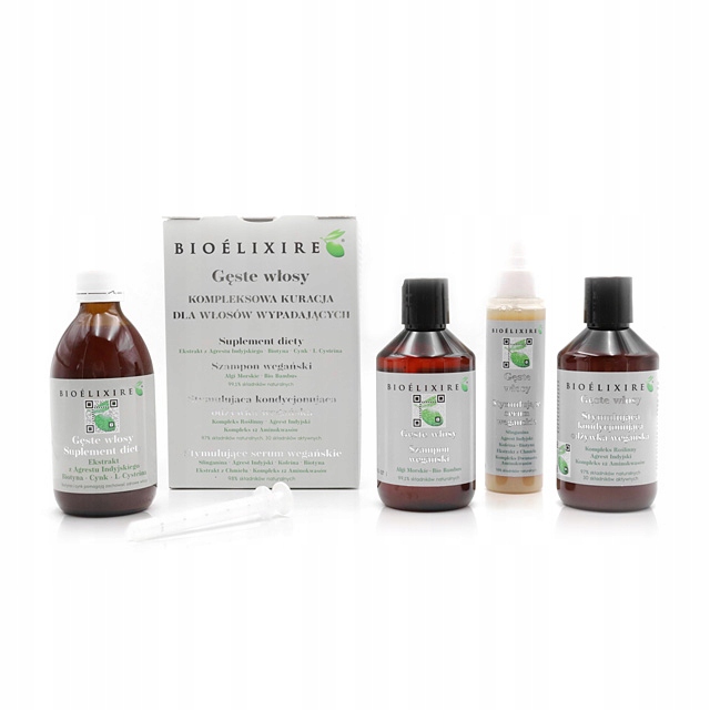 Sada Bioelixire Husté vlasy – 1050 ml, zabraňuje vypadávání vlasů, stimuluje kořínky