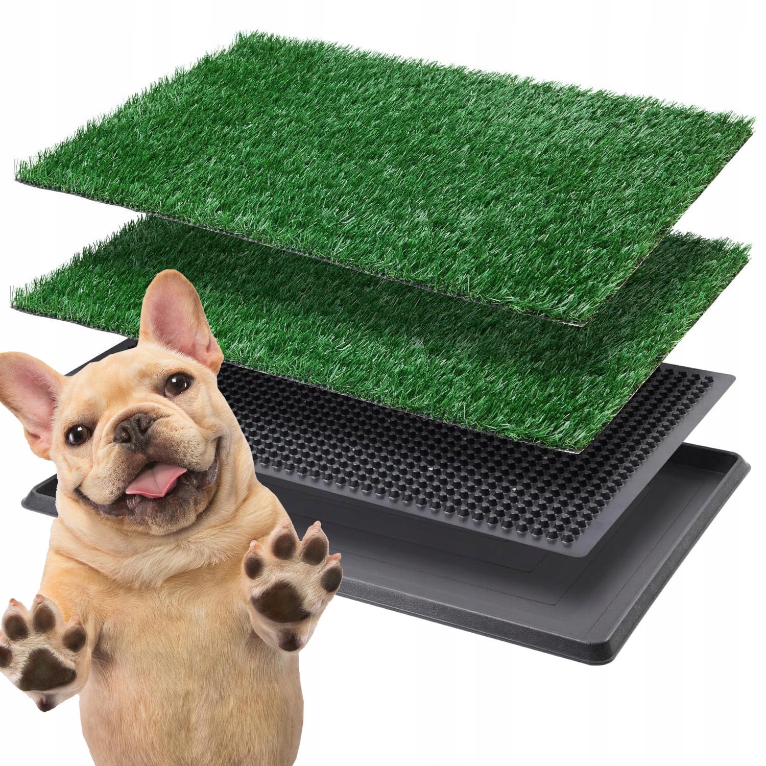 Levně Toaleta Pro Psy Tráva Velká Psí Toaleta Wc Pro Psa Umělá Tráva 76 cm
