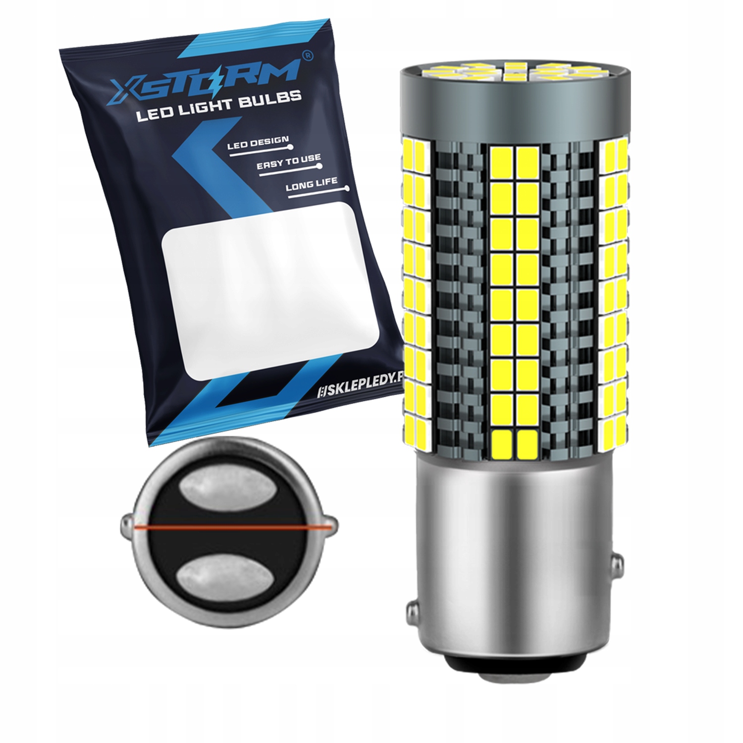 Żarówka Samochodowa Led Xstorm P21/5W Dwuwłóknowa BAY15D Can