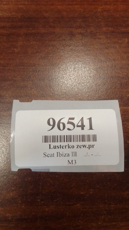 SEAT IBIZA III mirror right 3 PIN LS7Z