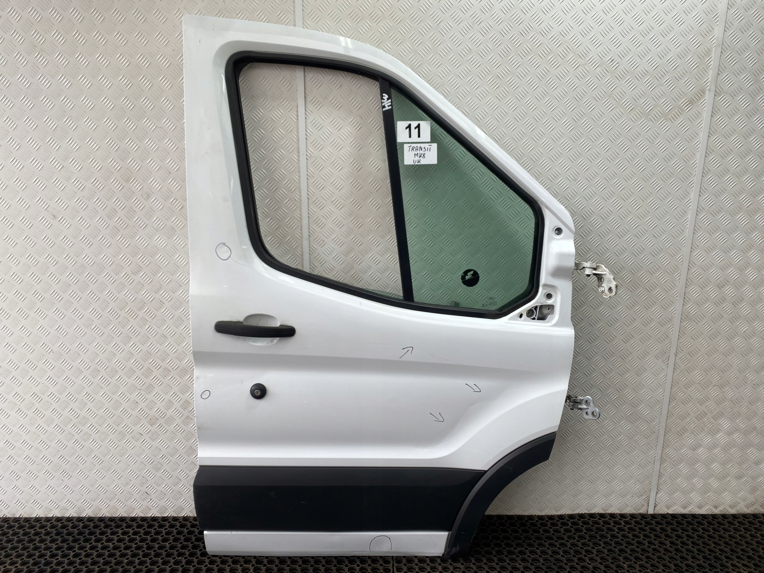 FORD TRANSIT MK8 13-25 door front right complete front FROZEN WHITE OE
