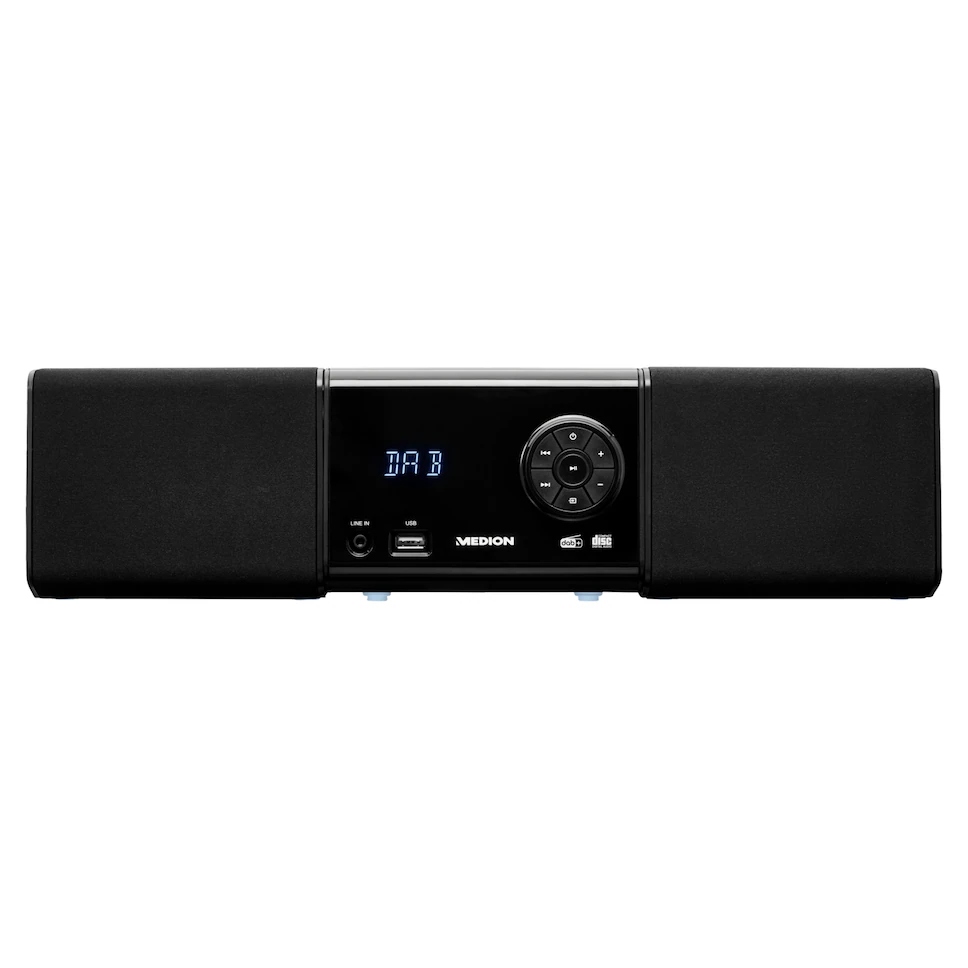 Mini wieża MEDION CD-R/RW/MP3 FM,DAB+ Bluetooth 5.0,USB1 AUX Kolor czarny
