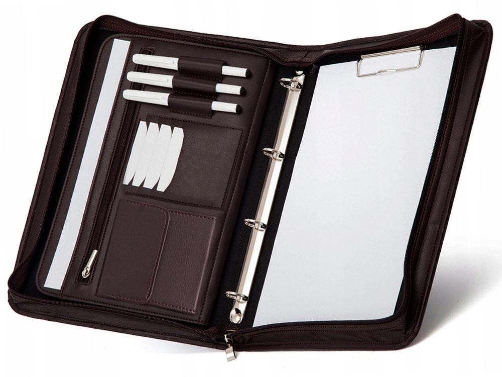 AKTÓWKA NA DOKUMENTY BIWUAR A4 SOLOME #7 BRĄZOWA