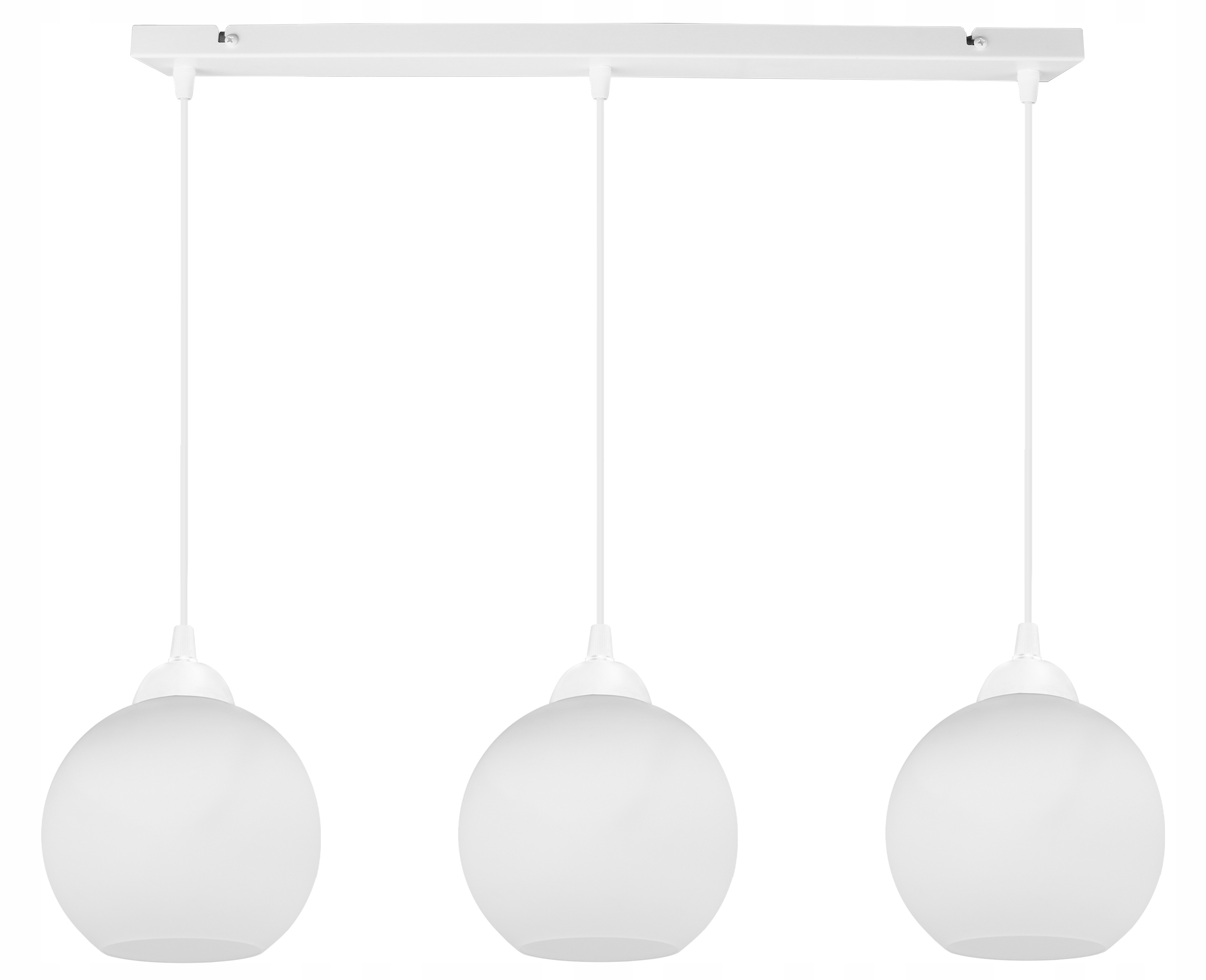 LAMPA WISZĄCA KLASYCZNA METALOWA SZKLANY KLOSZ Średnica/szerokość klosza 14 cm