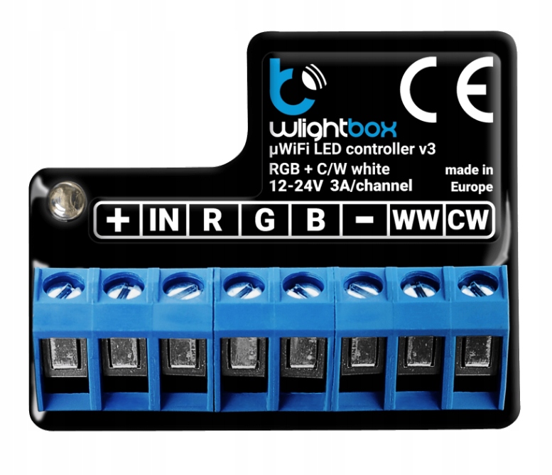 BleBox wLightBox v3 ovladač Rgb Led Rgbw Rgbww Cct 5 kanálů Wifi