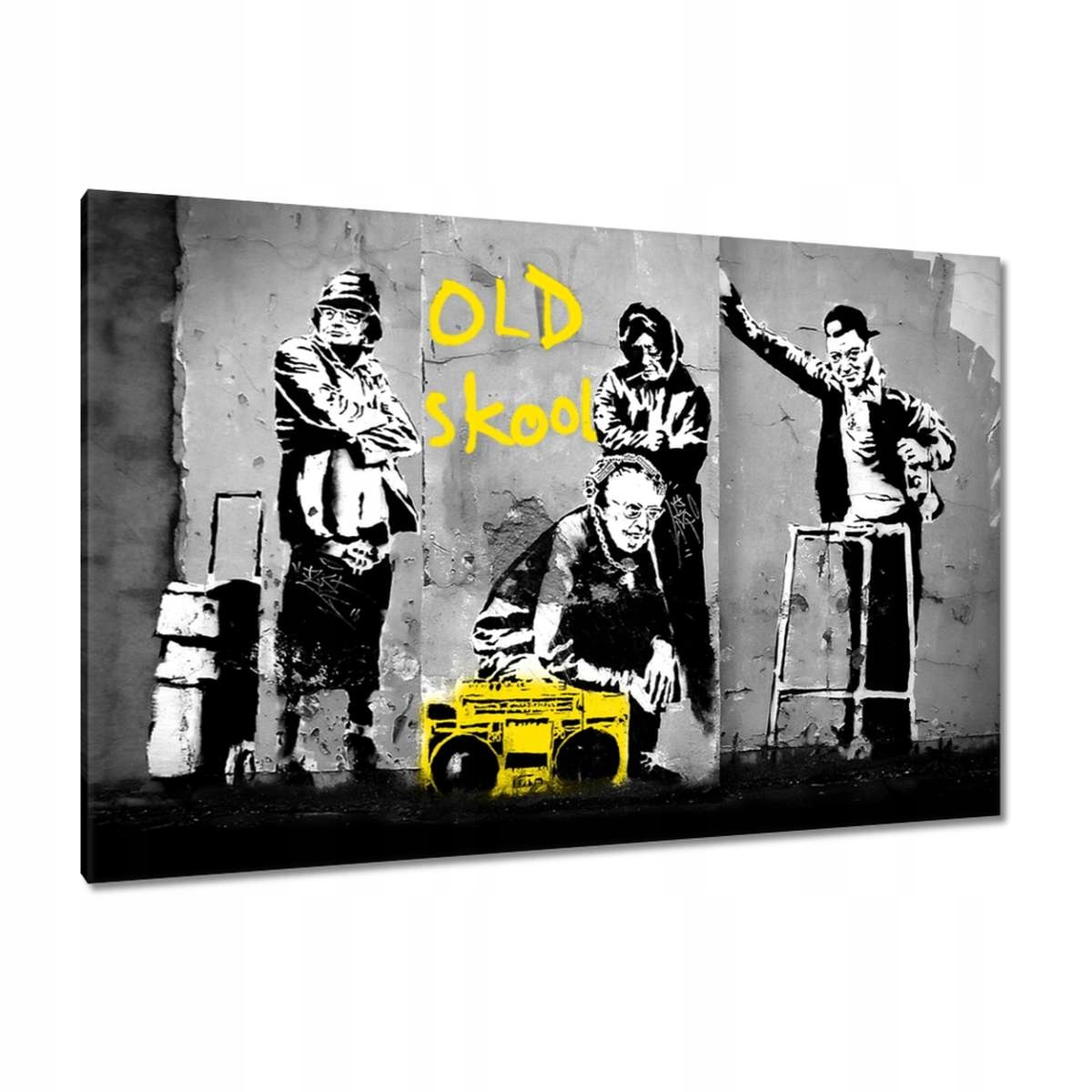 Obrazy 120x80 Banksy Old school