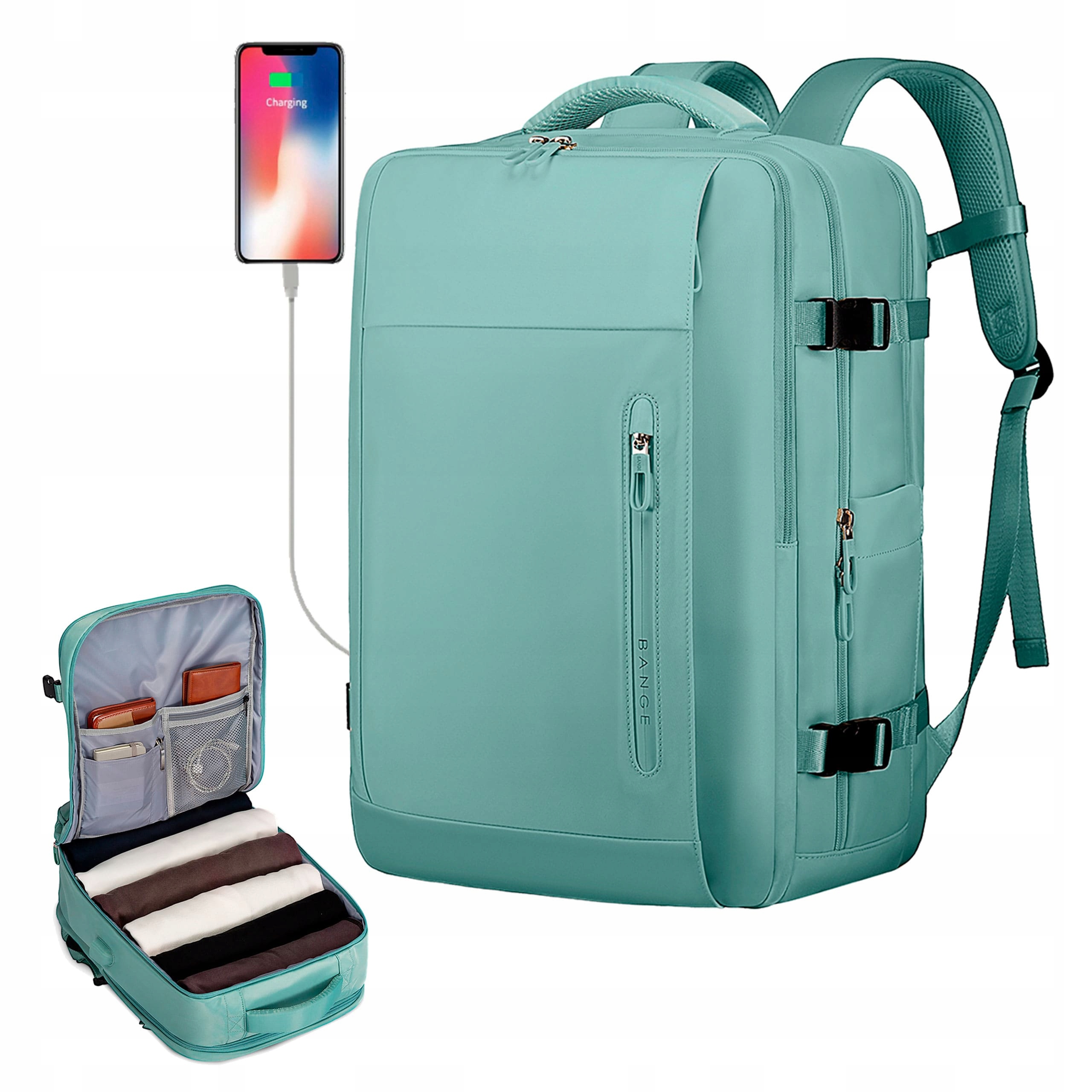 Plecak Turystyczny Podróżny bagaż podręczny kabinowy do samolotu z Usb 28L