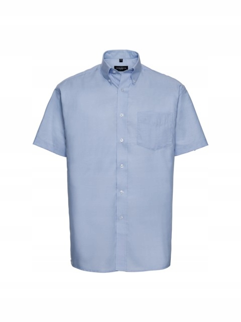 Pánská košile s krátkým rukávem Oxford Russell Oxford Blue S
