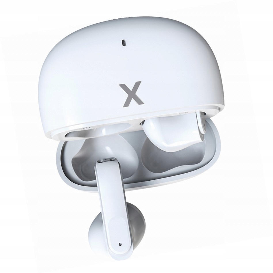 Bezprzewodowe earbuds MXBE-03 białe Bt 5.3 do Honor 400 Lite