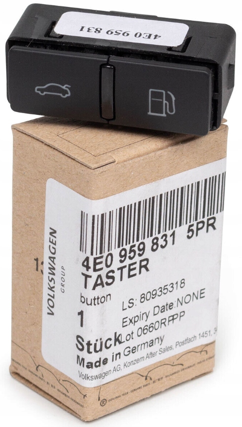 PRZYCISK WLEWU PALIWA BAGAŻNIKA AUDI A8 D3