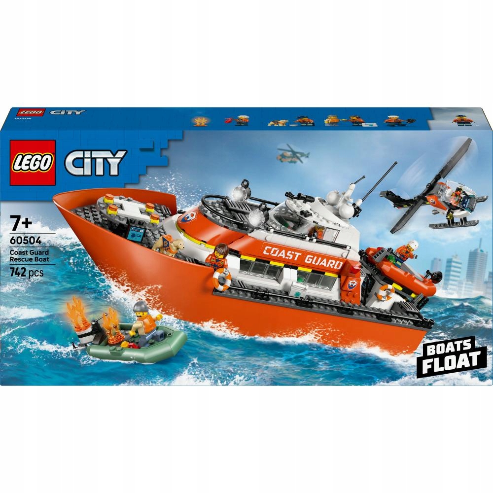 Lego City Loď a vrtulník pobřežní stráže 60504