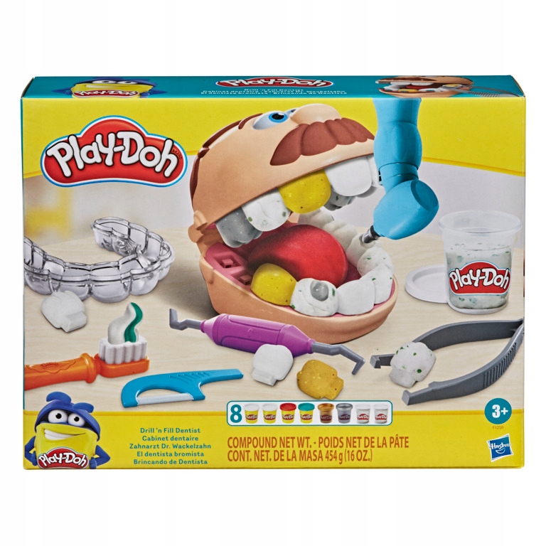 

Play-doh Dentysta 8 Kubków Ciastoliny