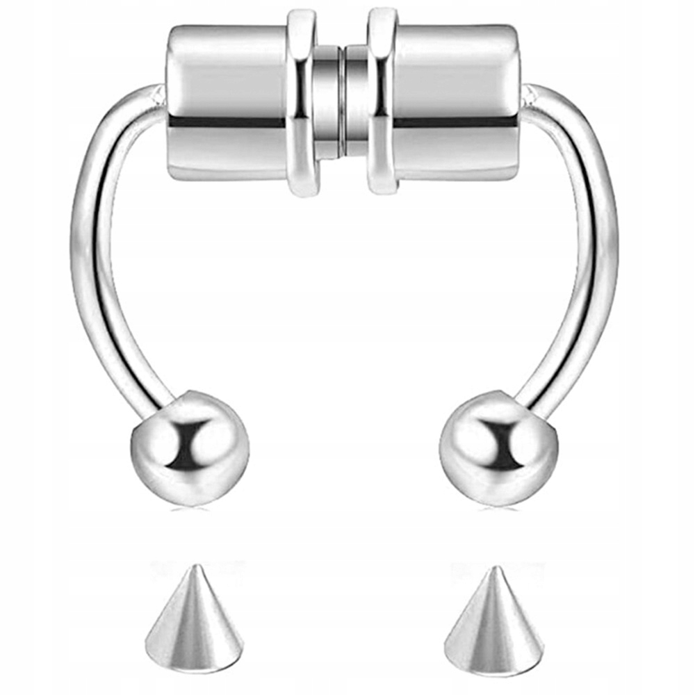 

Fake septum U Kolczyk do Nosa Stal Punk Magnesy
