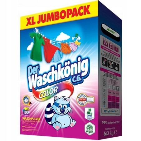 Levně Der Waschkönig Color 6 kg prací prášek