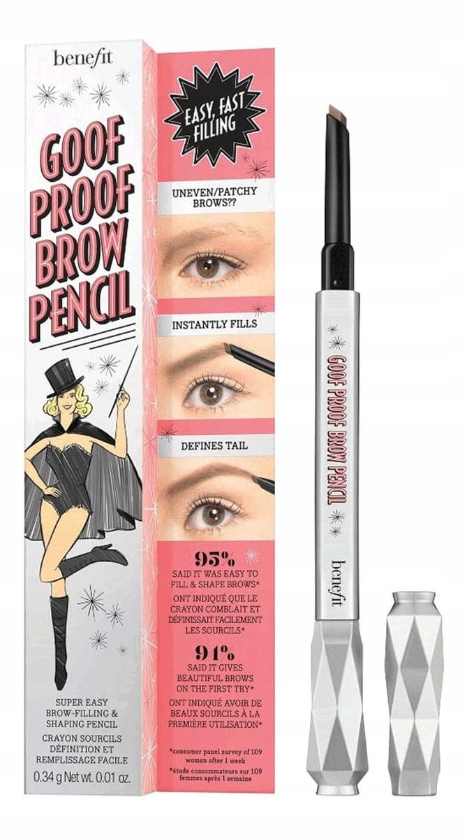 Benefit Goof Proof Brow Pencil Mini tužka na obočí Warm Deep Brown (4)