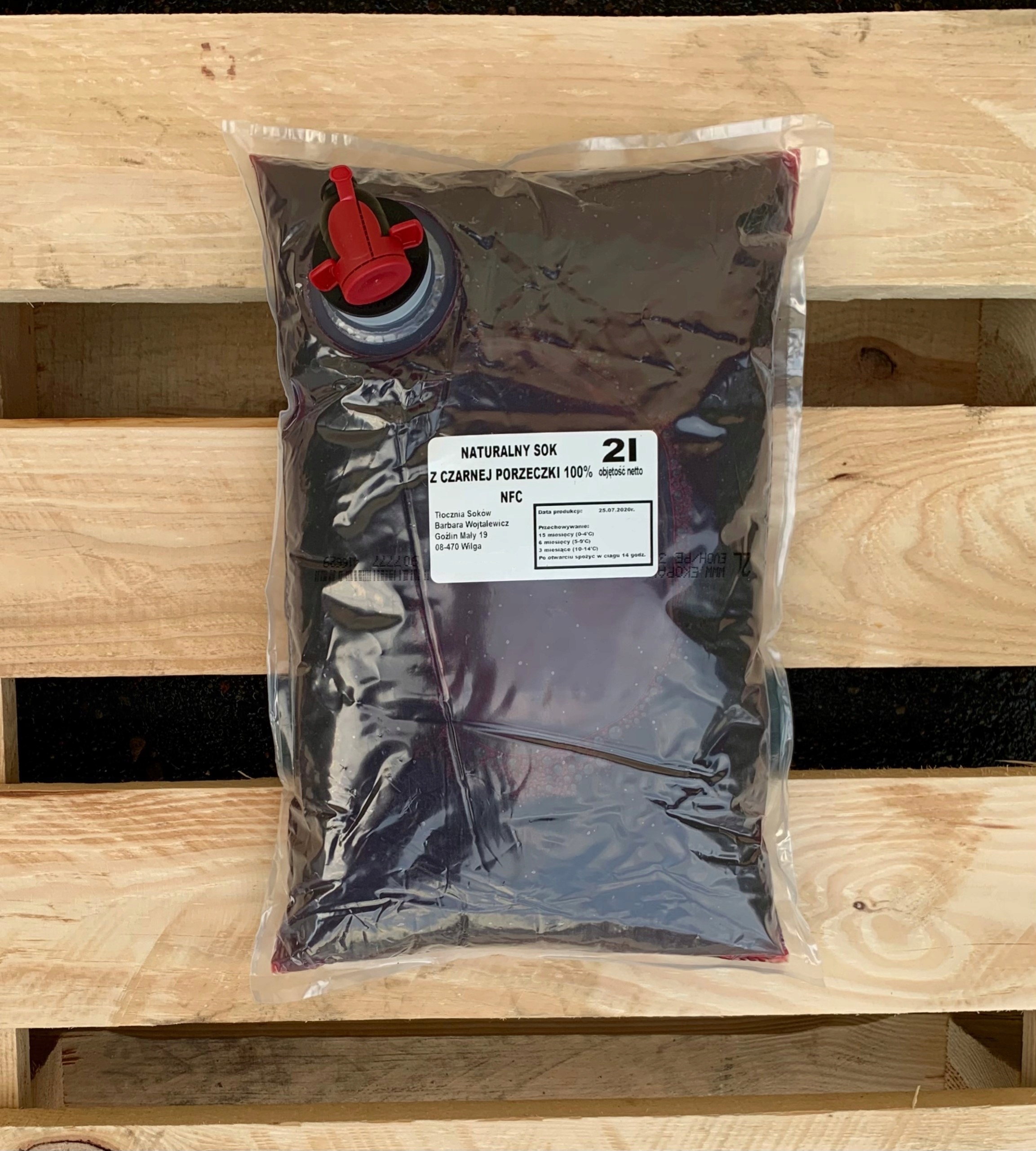 Levně Šťáva z černého rybízu 100% 2 l (nfc, černý rybíz)