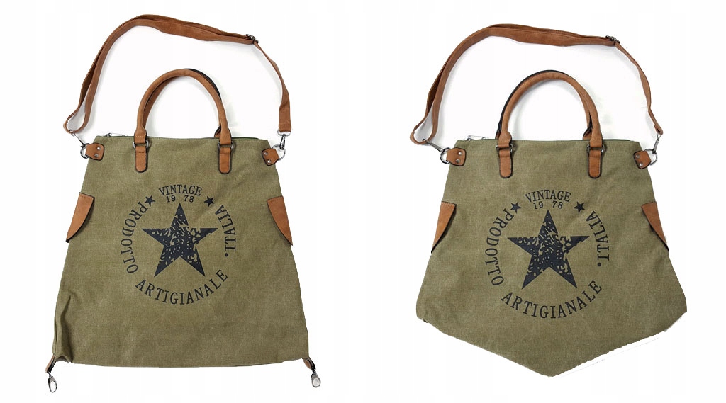 

Torebka Gwiazda Vintage Worek Shopper Bag Torba XL
