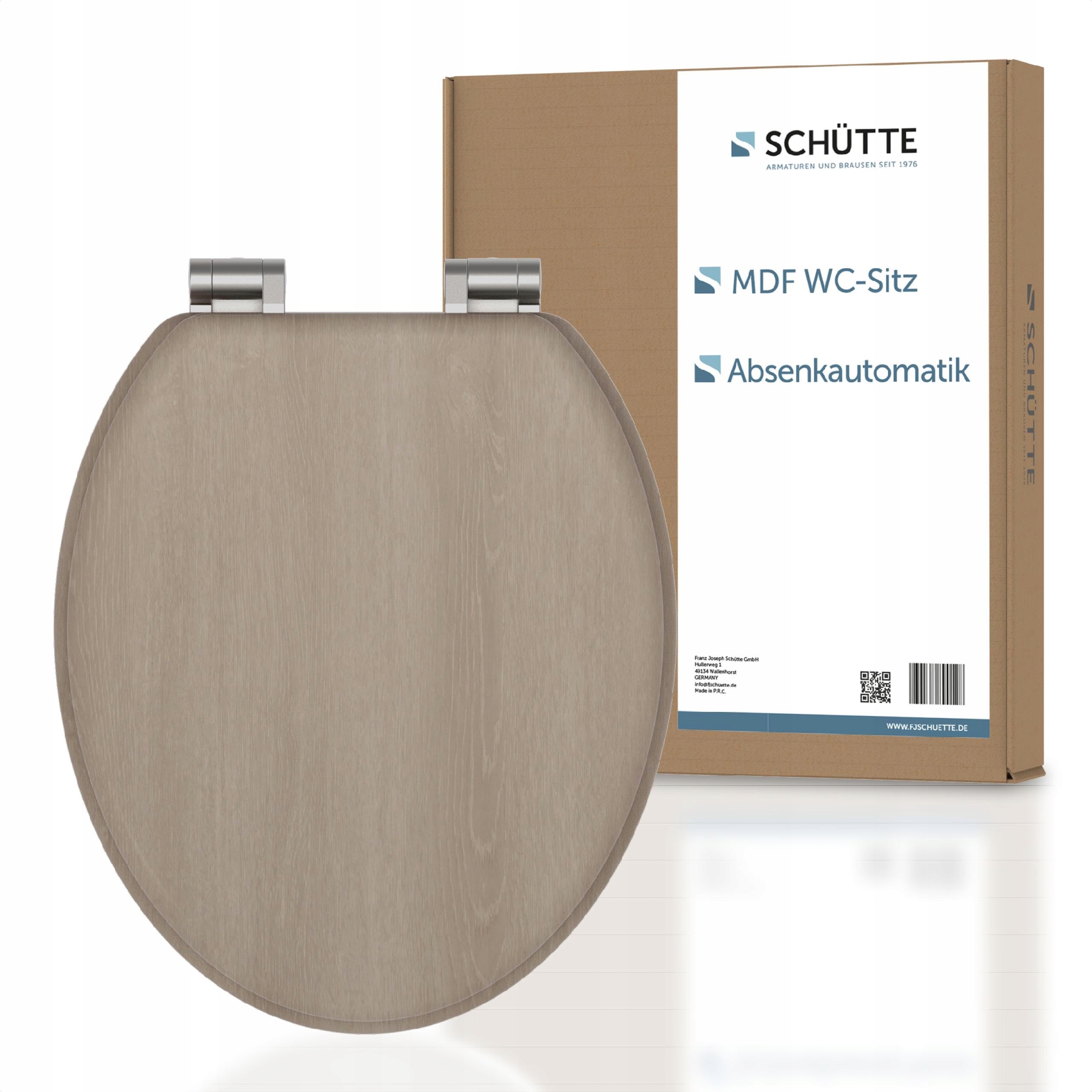 Schütte Wc sedátko moderní dřevěné, 175 kg