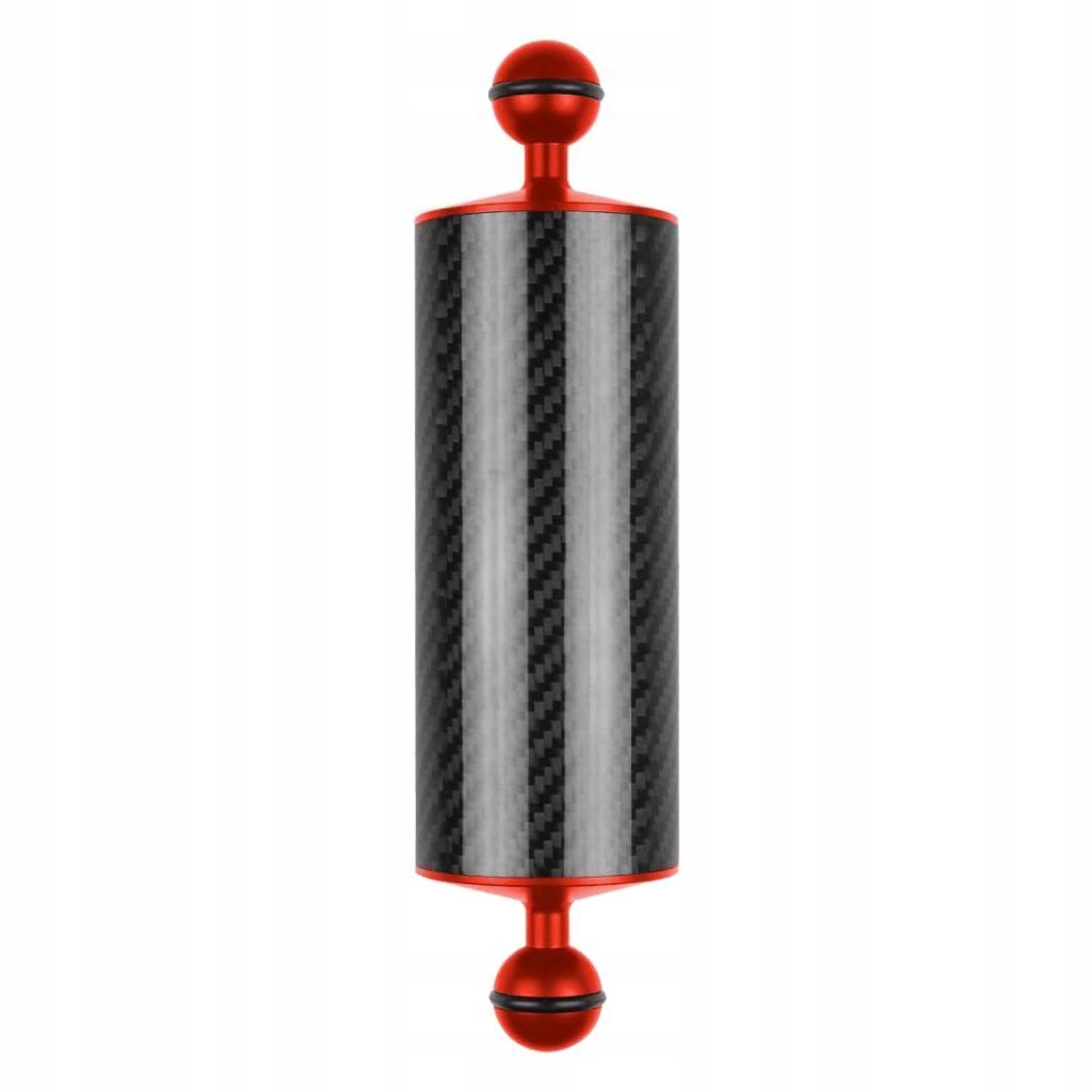 Ramię Pływające z Włókna z Podwójnymi Kulami, Długość 20 cm, Średnica 60 mm, Kolor Czerwony