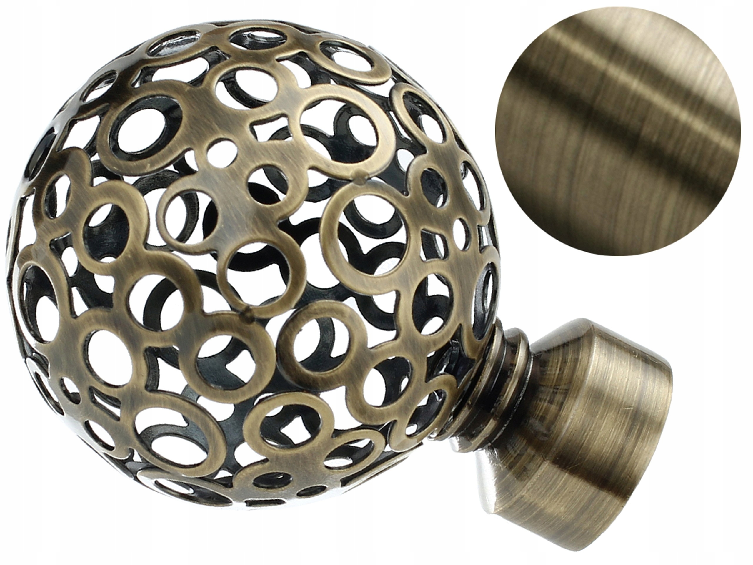 

19 mm Opus zakończenie do karnisza Złoty