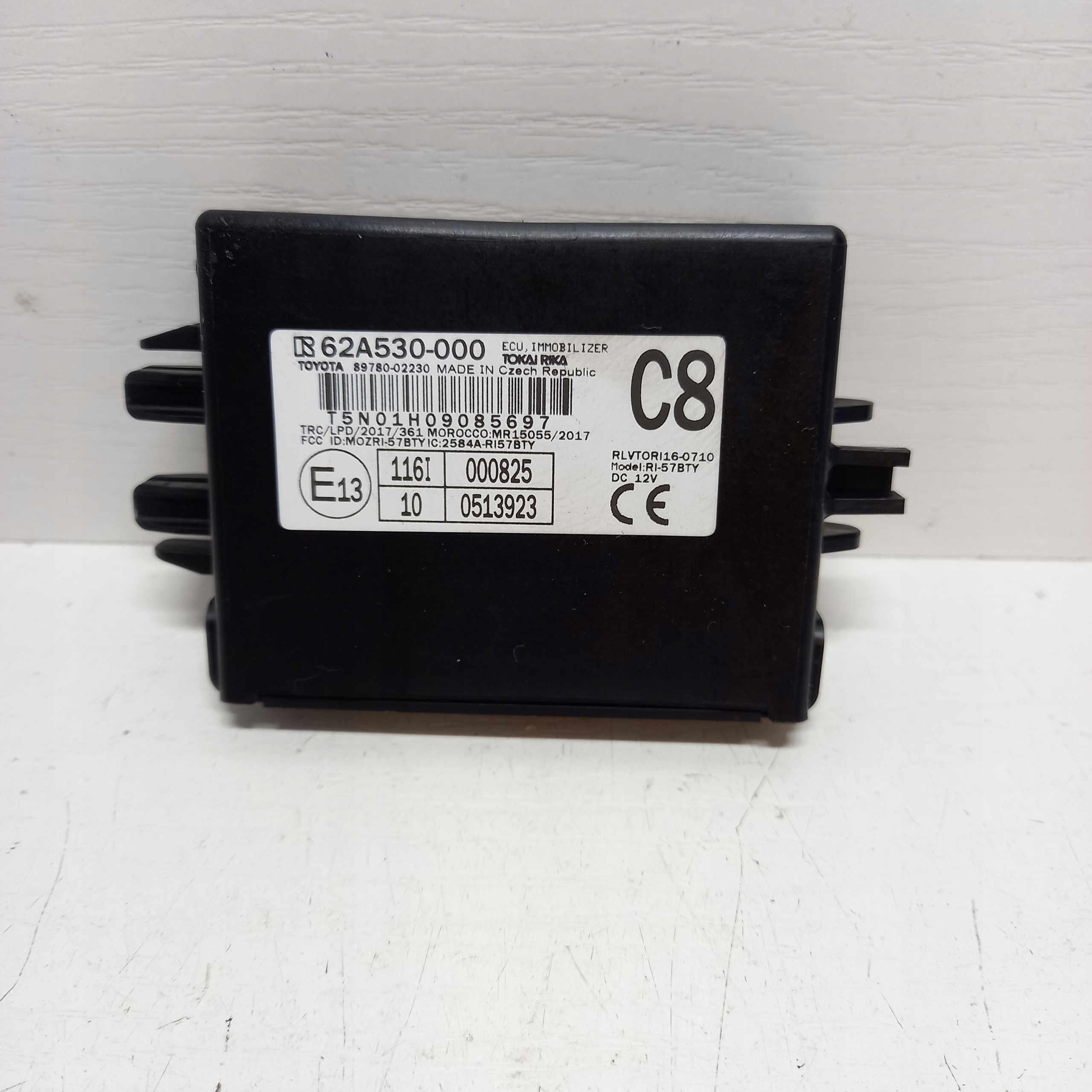 МОДУЛЬ НЕИСПРАВНОСТИ ИММОБИЛАЙЗЕРА YARIS IV 89780-02230