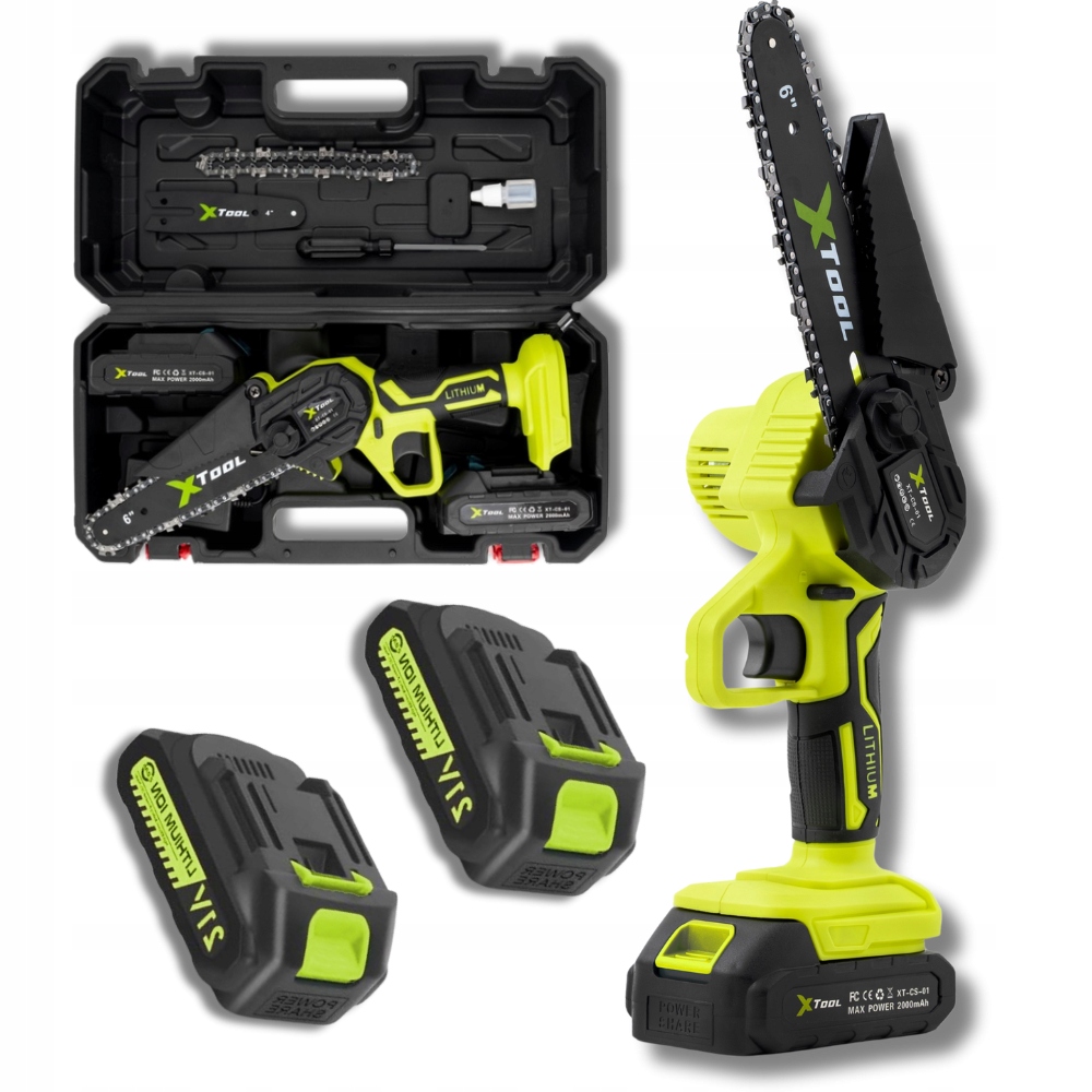 Mocná řetězová pila na akumulátor Mini elektrická sada 2x Baterie