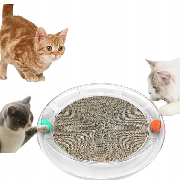 Levně Škrabadlo S míčky Pro Kočky Petkit Hračka Pelíšek Míč S Koťátkem 3v1