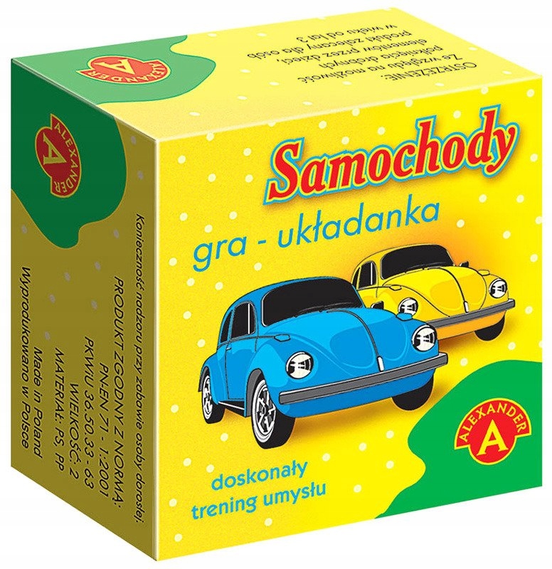 

Samochody układanka Alexander Edukacyjna Dzieci