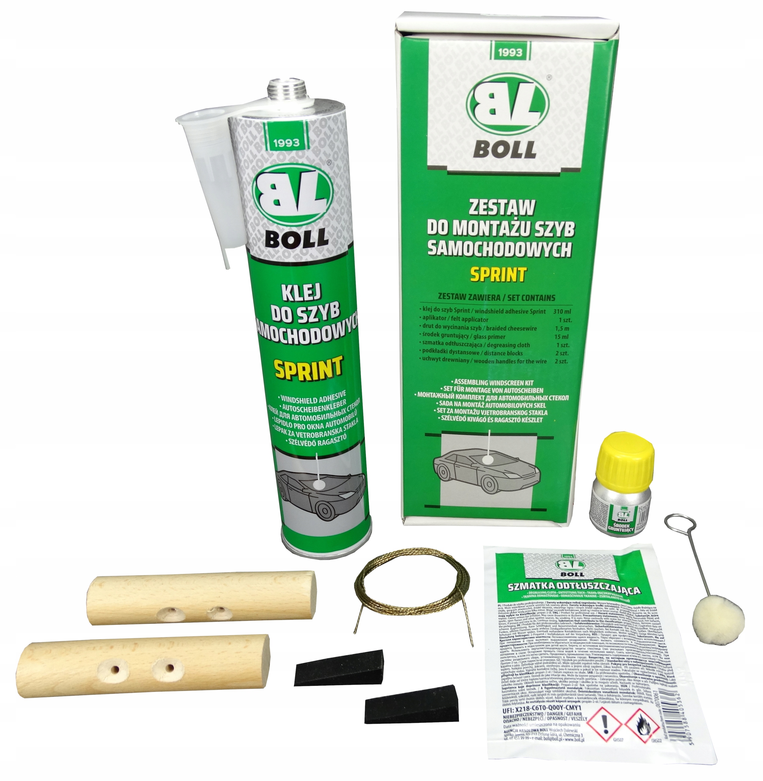 Boll Zestaw Do Montażu Szyb Samochodowych Sprint