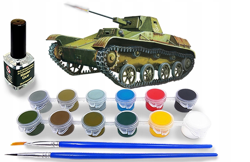Czołg T-60 Stalingrad model do sklejania Farby i Klej