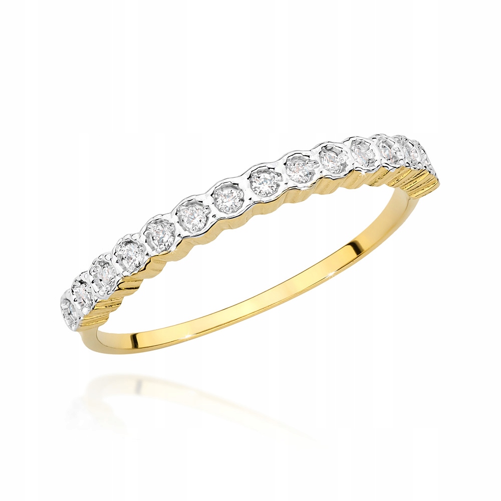 

Złoty Pierścionek 585 Zaręczynowy Brylant 0,13 ct